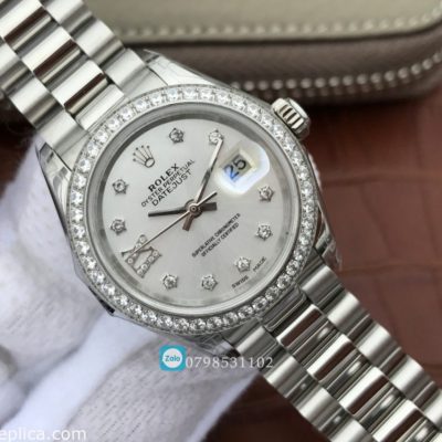 Vỏ khung đồng hồ nữ Rolex DateJust platinum