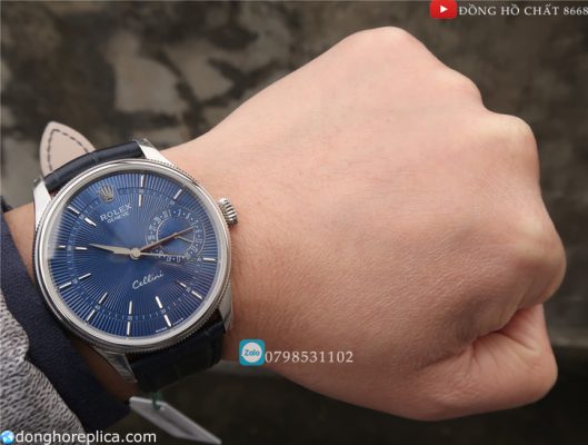 Đồng hồ Rolex dây da super fake