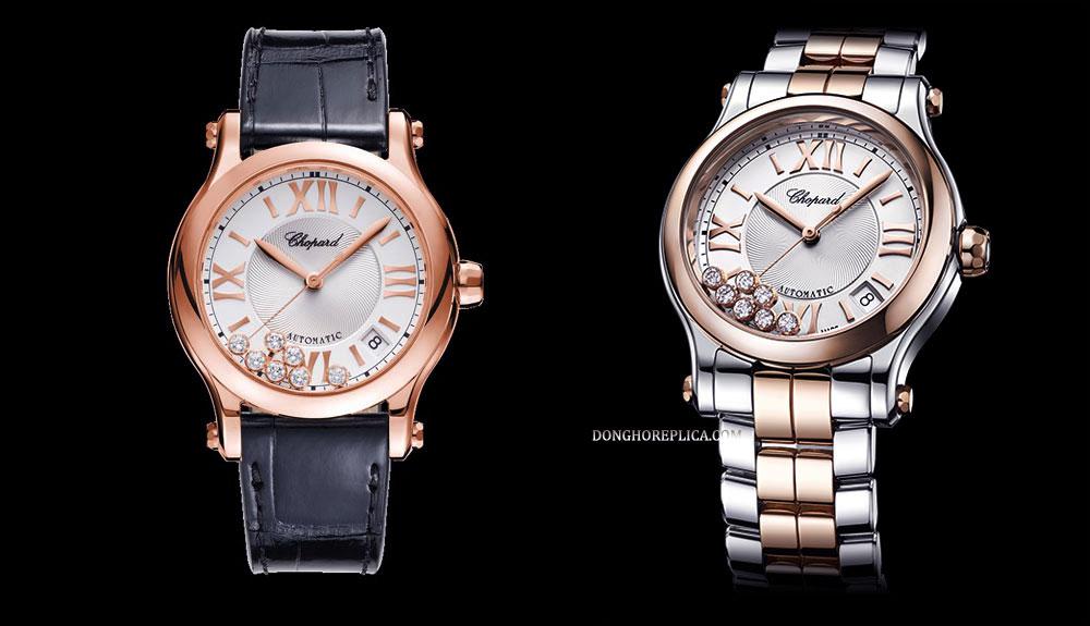 Hai phiên bản đồng hồ Chopard dành cho nữ.
