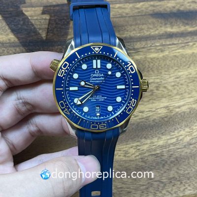 Đồng Hồ Omega Seamaster 210.22.42.20.03.001 Blue Demi Gold