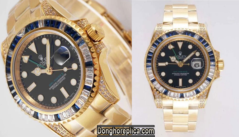 BST đồng hồ Rolex GMT Master II Replica 1:1 Super Fake đẳng cấp nhất