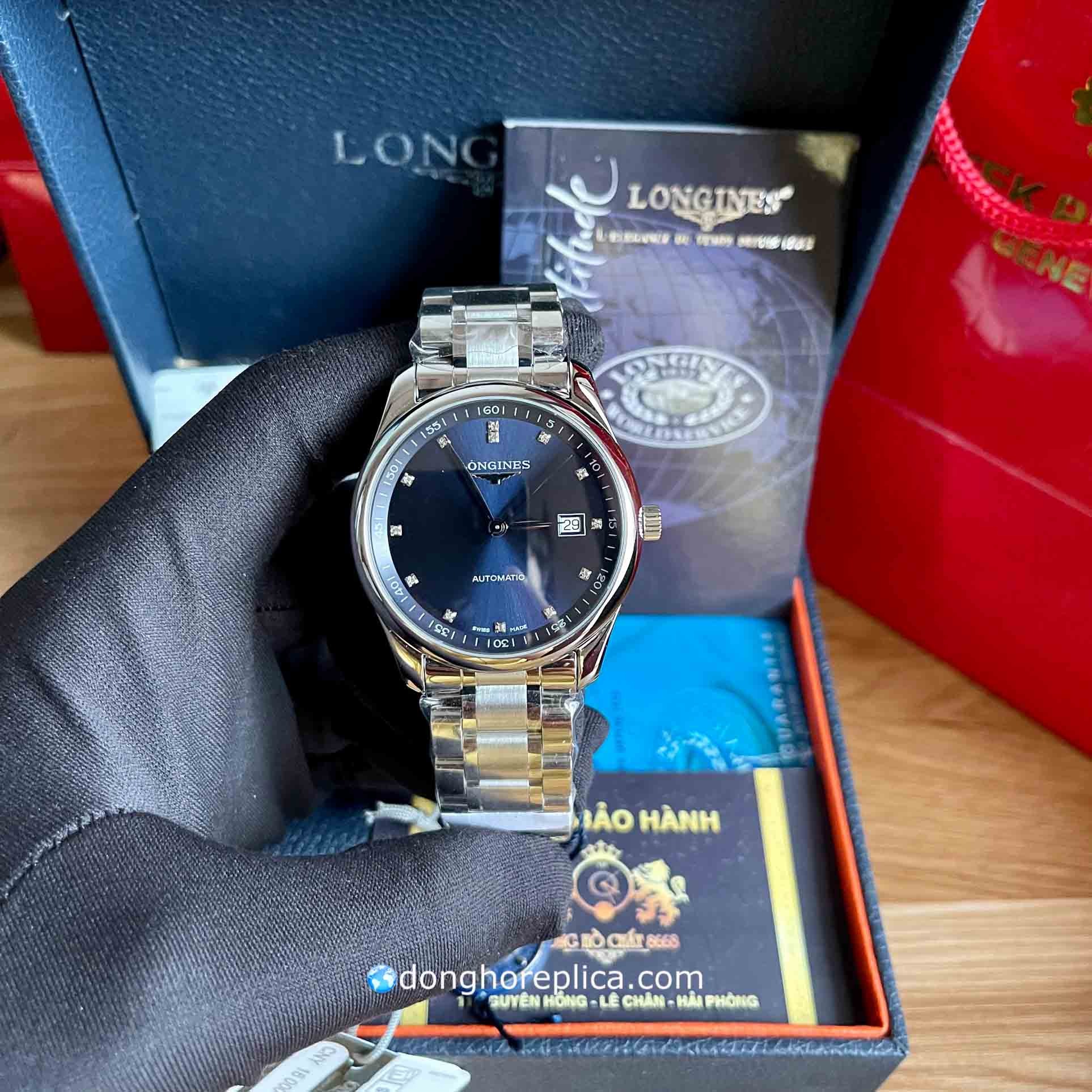 Đồng Hồ Longines Replica BST Master Collection . Blue Dial