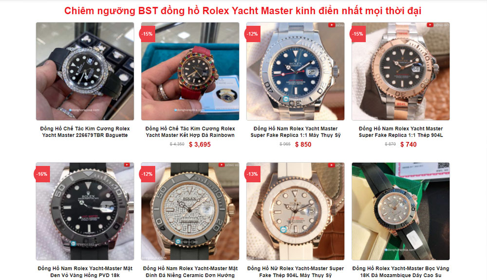 Chiêm ngưỡng BST đồng hồ Rolex Yacht Master kinh điển nhất mọi thời đại