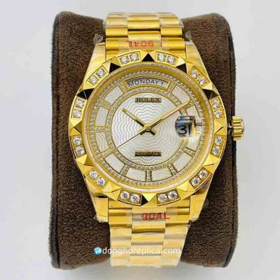 Đồng Hồ Rolex Day Date Yellow Gold Gold 18K 40mm Super Fake