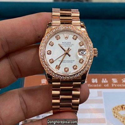 Mẫu đồng hồ Lady-Datejust 28 bằng vàng hồng của Rolex