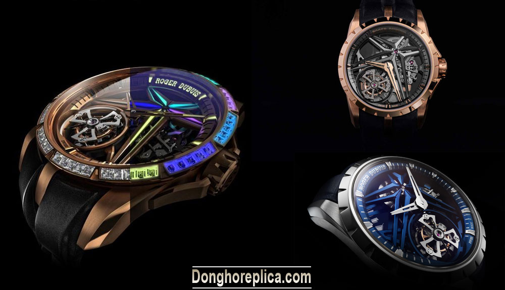 Kiểu dáng đa dạng cải tiến đột phá của những chiếc đồng hồ Roger Dubuis.