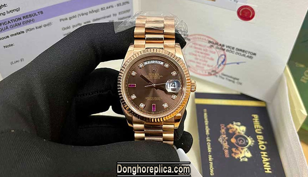 Giá bán siêu phẩm đồng hồ Rolex Day Date Super Fake ( Replica 1:1 )
